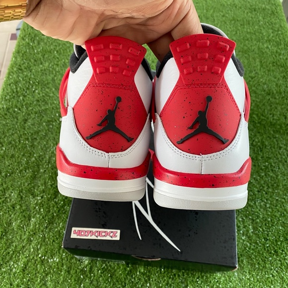 New Air Jordan 4 Retro 'Red Cement' Men's Shoes - Picture 7 of 15